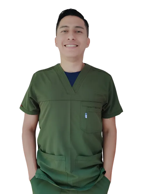 Retrato de Dr. Jorge Guamán Vera, del equipo de CrabCare